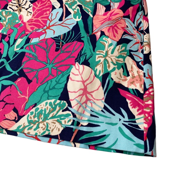 NWT Talbots Tropical Hawaiian Print Floral Fern Leaf Multicolor Skirt Size 6 - Picture 2 of 5